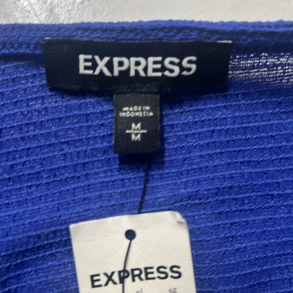 Express Surplice Wrap Tie Sleeves Blouse - Picture 6 of 7